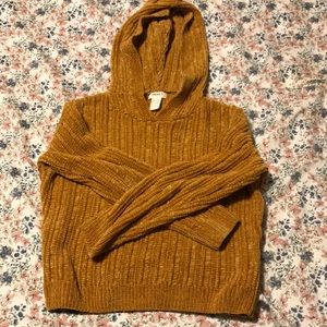 LIKE NEW Forever 21 Girls Chenille Knit Hooded Sweater